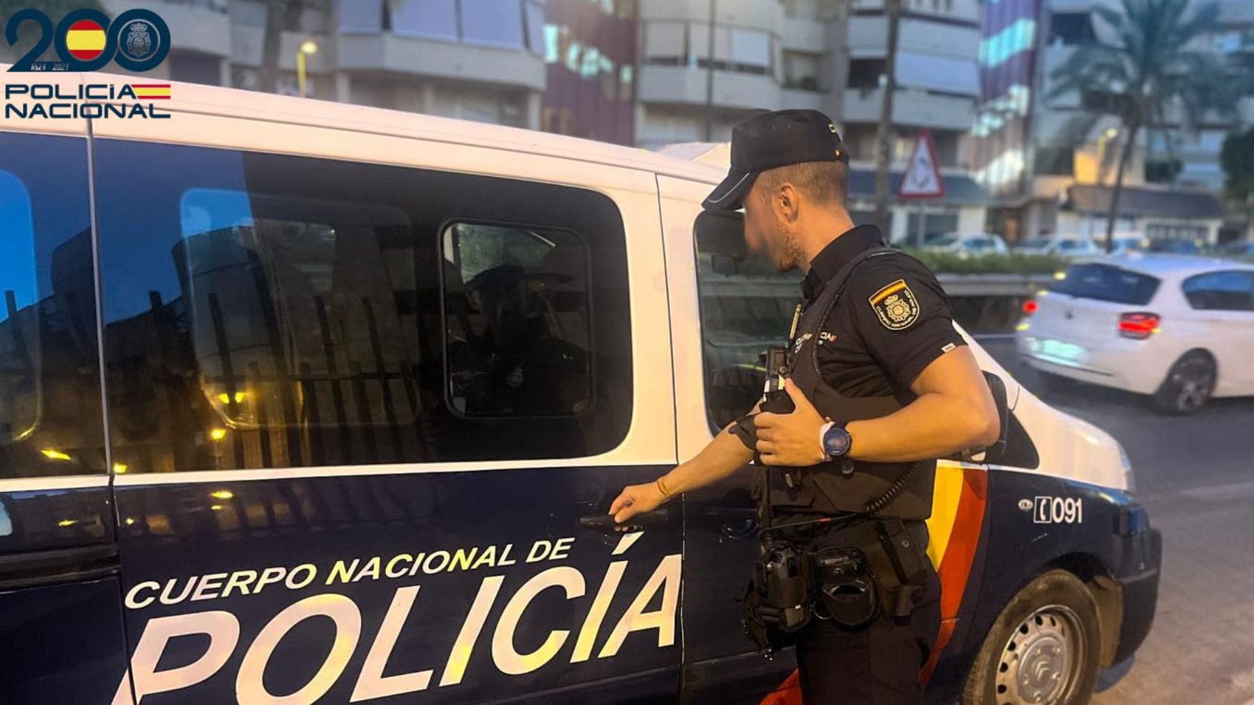 Un agente de Policía Nacional.